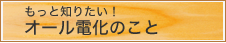 もっと知りたい！オール電化のこと